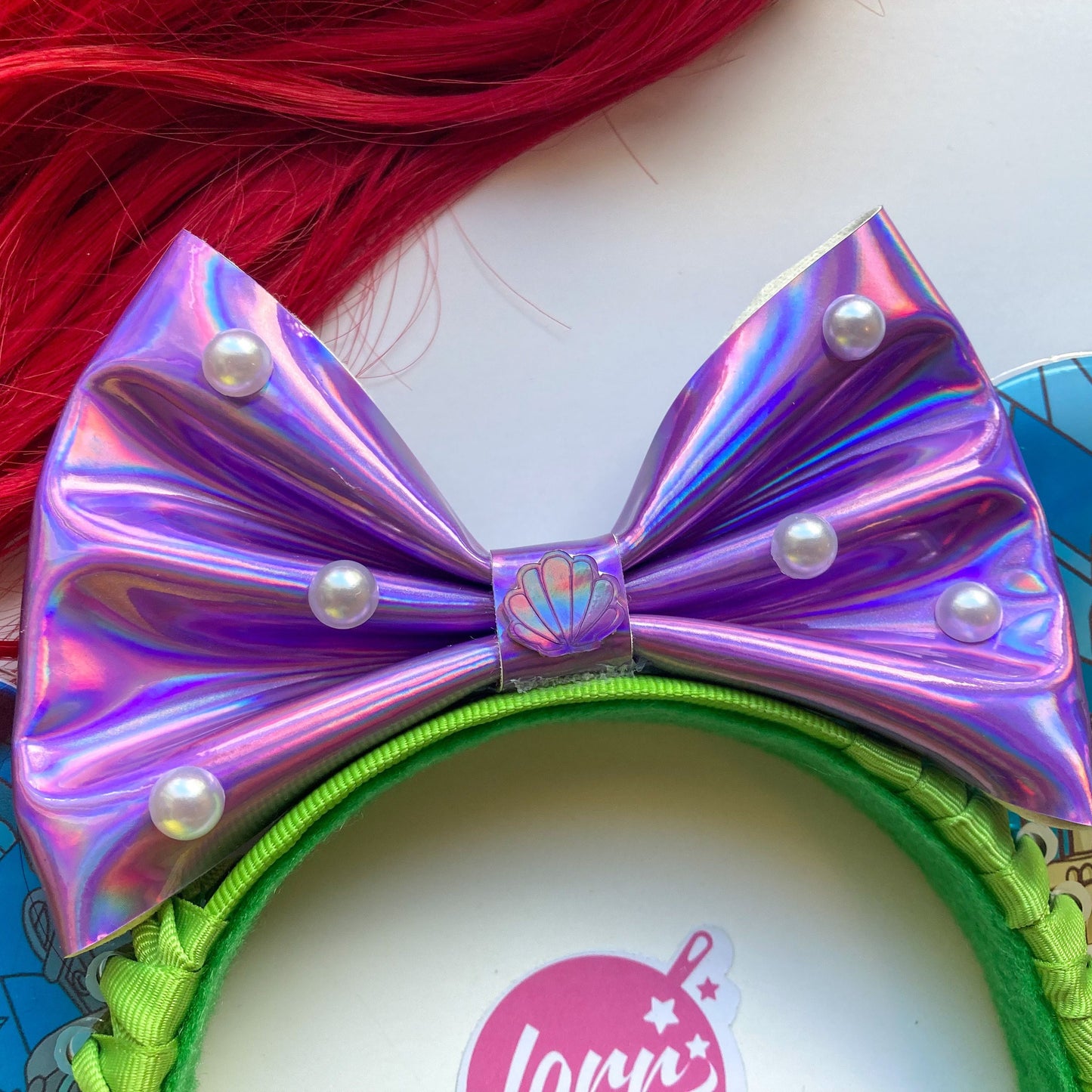 Part of your world stained glass Little mermaid mouse ears/ Mermaid ears / Ariel ears