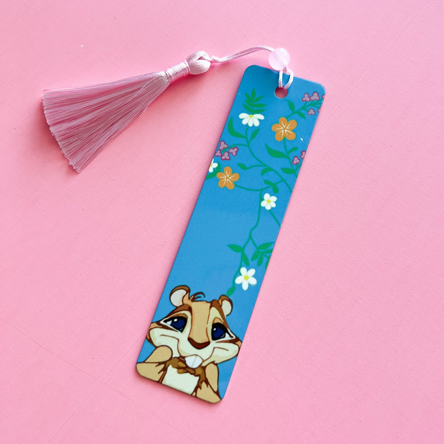 Enchanted the movie bookmark, Pip and Giselle curtain dress, Handmade Disney inspired book accessory