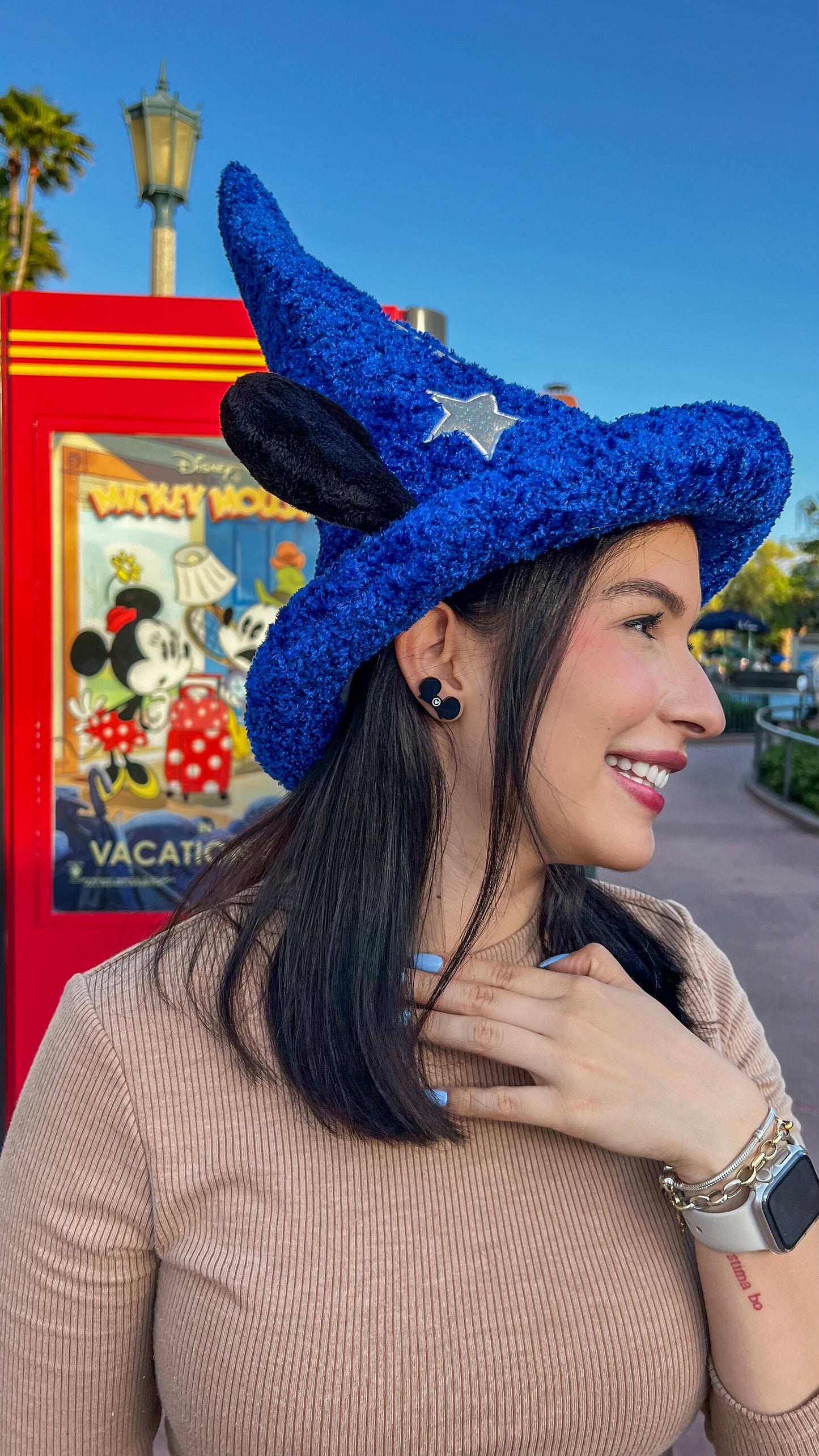 Mickey Mouse club house inspired earrings, Handmade Disney gift, Mouse ears nickel free earring