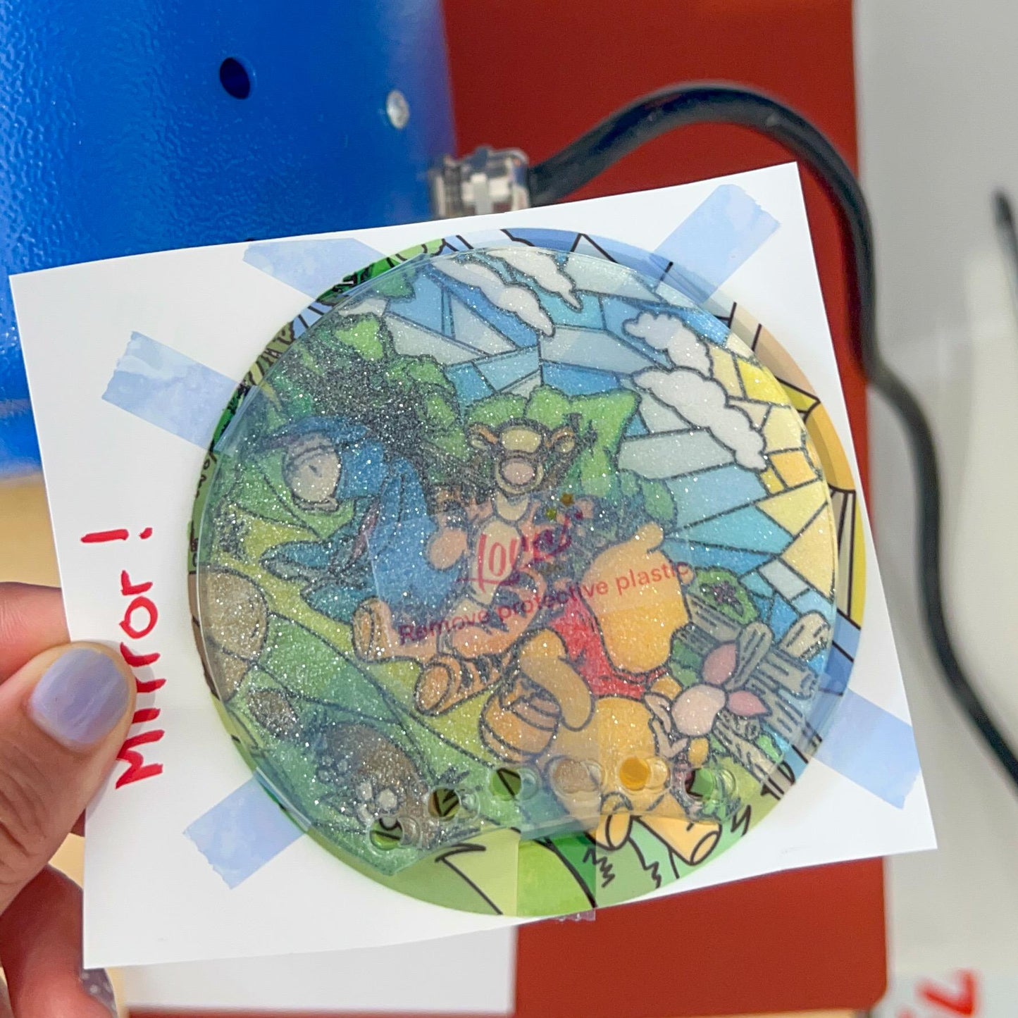 Custom sublimation Acrylic mouse ear/ design your own/ mouse ears/ personalized ears gift