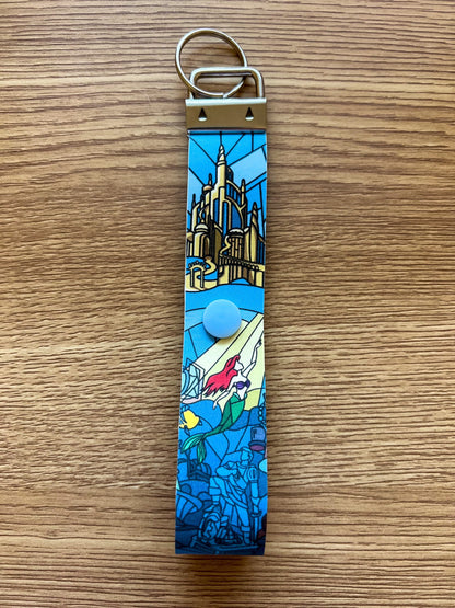 Part of your world Little mermaid key fob/ ear holder for backpack / magic straps/ Mouse ear accesories