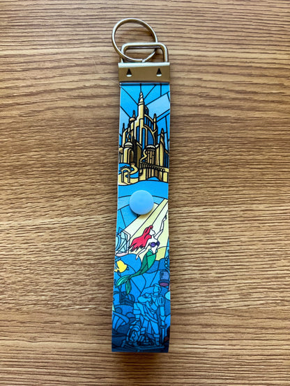 Part of your world Little mermaid key fob/ ear holder for backpack / magic straps/ Mouse ear accesories