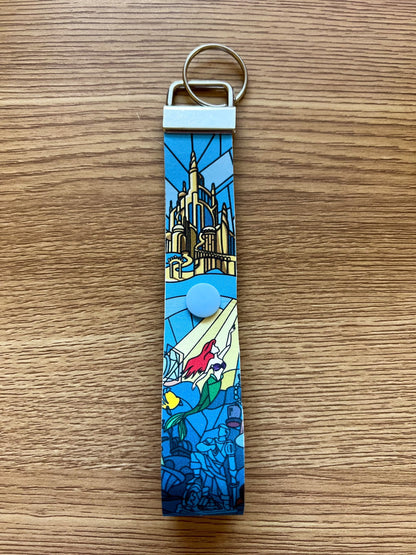 Part of your world Little mermaid key fob/ ear holder for backpack / magic straps/ Mouse ear accesories