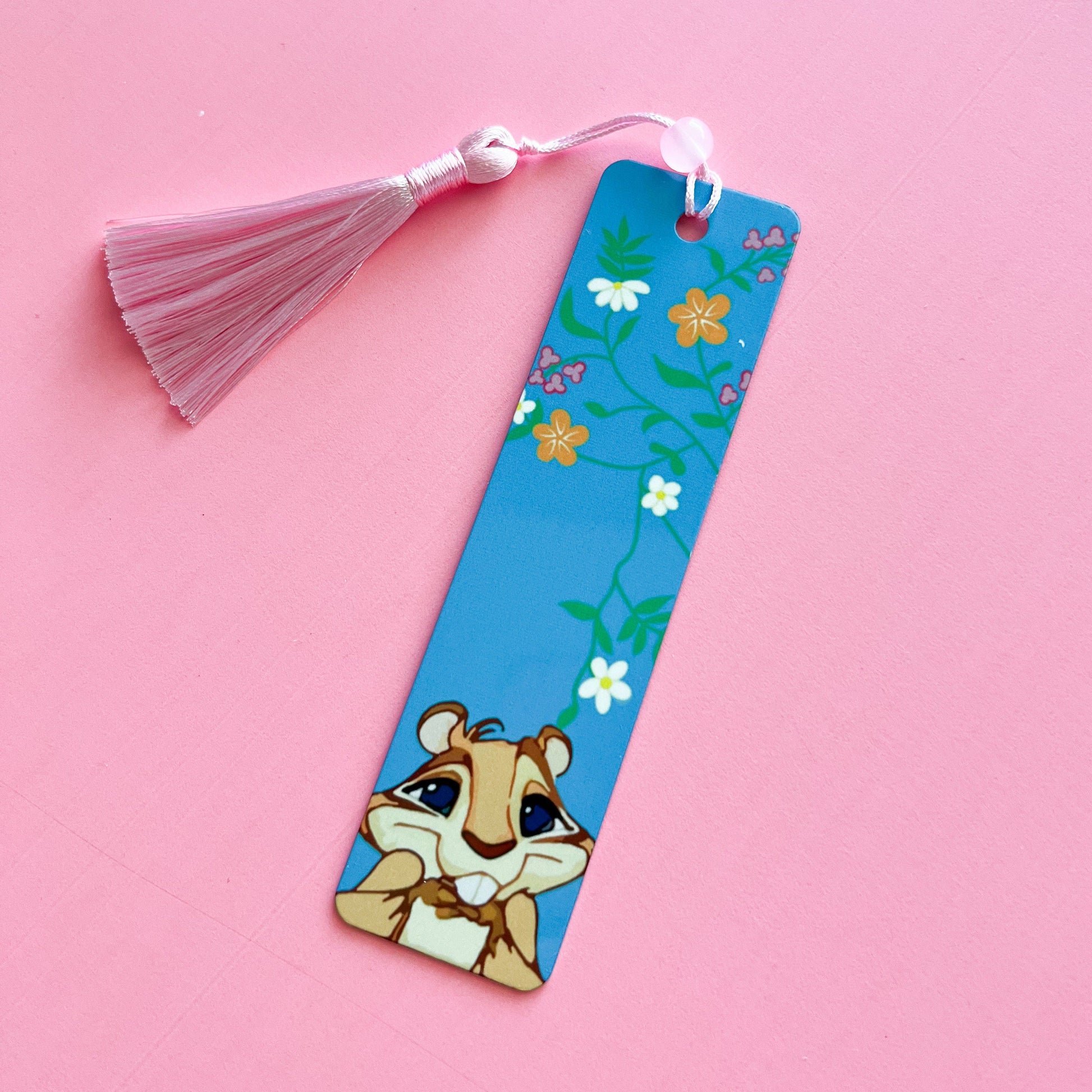 Enchanted the movie bookmark, Pip and Giselle curtain dress, Handmade Disney inspired book accessory
