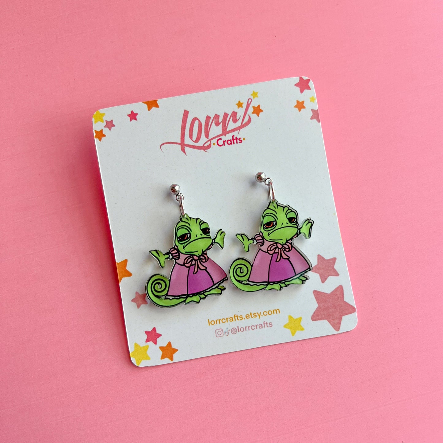 Pascal earrings /Rapunzel inspired accessory / nickel free earring