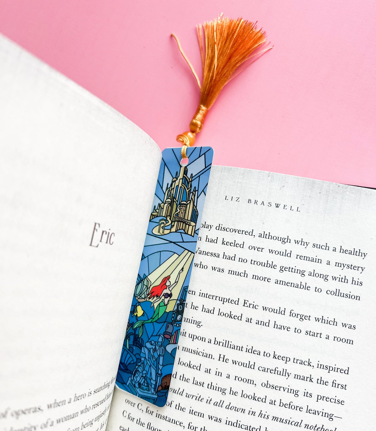 The little mermaid bookmark/ stained glass Ariel thingamabob