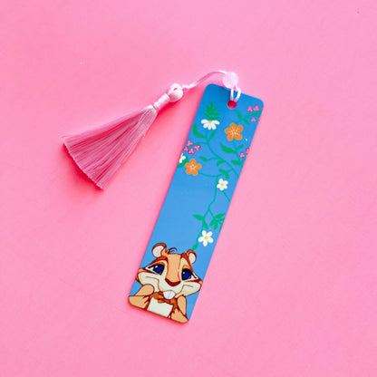 Enchanted the movie bookmark, Pip and Giselle curtain dress, Handmade Disney inspired book accessory