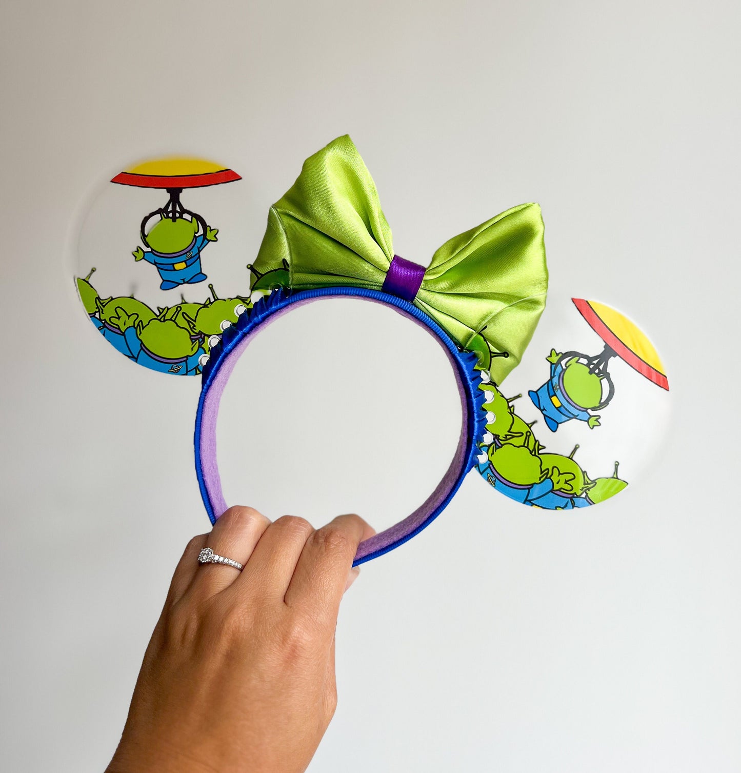 Aliens clear ears / Toy story aliens / Resin mouse ears/ The claw