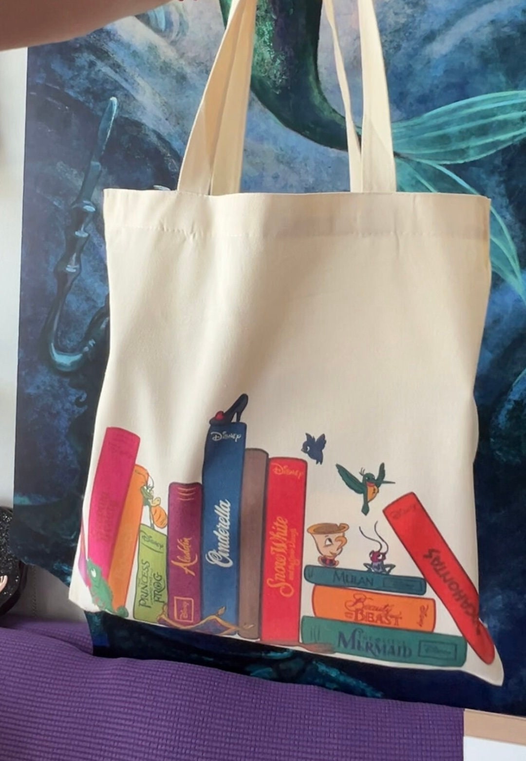 Fairytale books tote bag