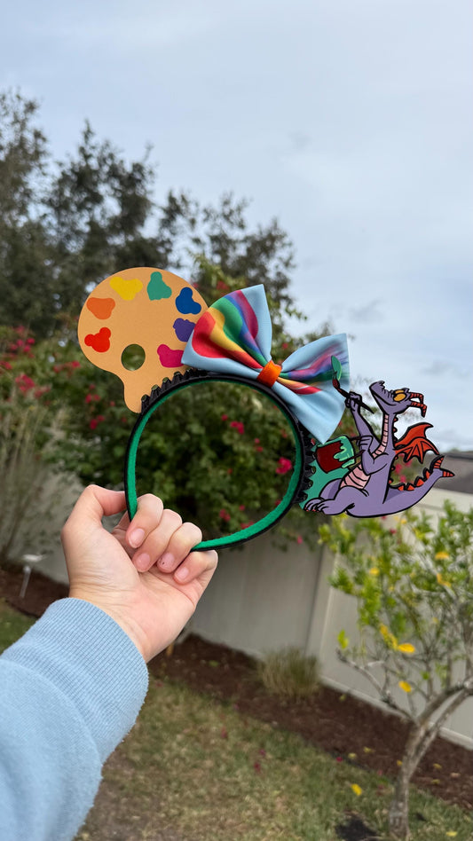 Figment ears / Festival of the arts mouse ears / Disney inspired headband