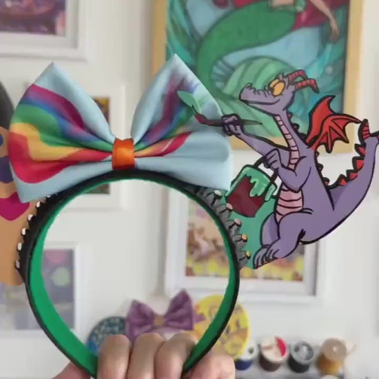 Figment ears / Festival of the arts mouse ears / Disney inspired headband