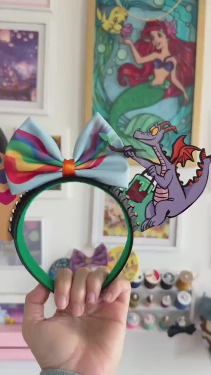 Figment ears / Festival of the arts mouse ears / Disney inspired headband