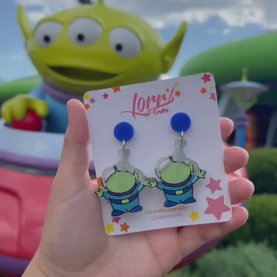 Aliens The claw earrings / Toy Story nickel free accessory