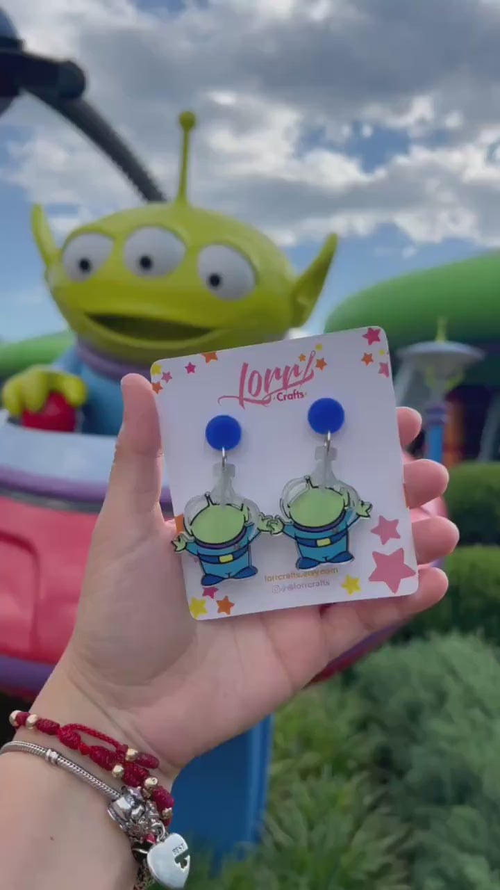 Aliens The claw earrings / Toy Story nickel free accessory
