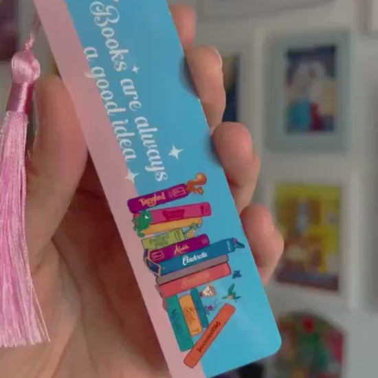 Classic fairytales inspired bookmark/ Handmade Disney gift for readers