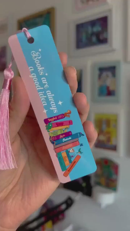 Classic fairytales inspired bookmark/ Handmade Disney gift for readers