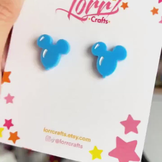 Mickey balloons inspired earrings /Handmade Disney park accessory / nickel free earring gift