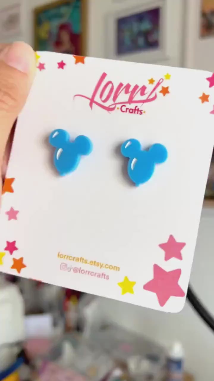 Mickey balloons inspired earrings /Handmade Disney park accessory / nickel free earring gift